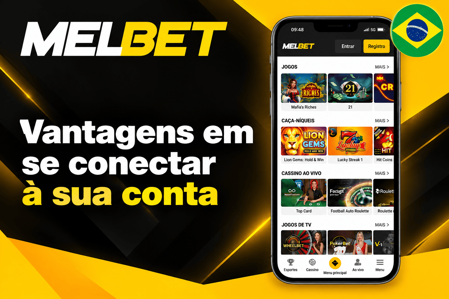 Vantagens em se conectar à sua conta MelBet